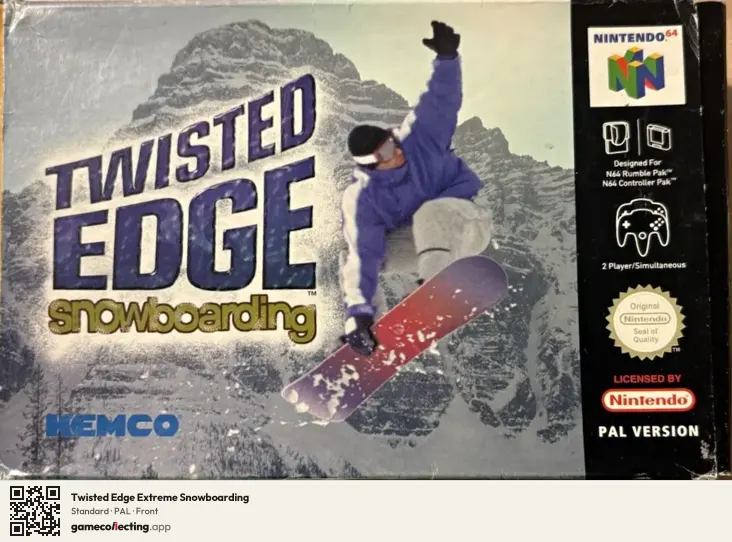 Twisted Edge Extreme Snowboarding Nintendo 64, PAL box front