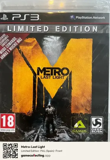 Metro: Last Light PlayStation 3, Spain box front