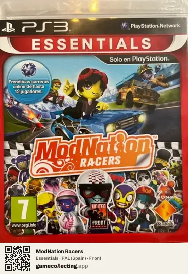ModNation Racers PlayStation 3, Spain box front