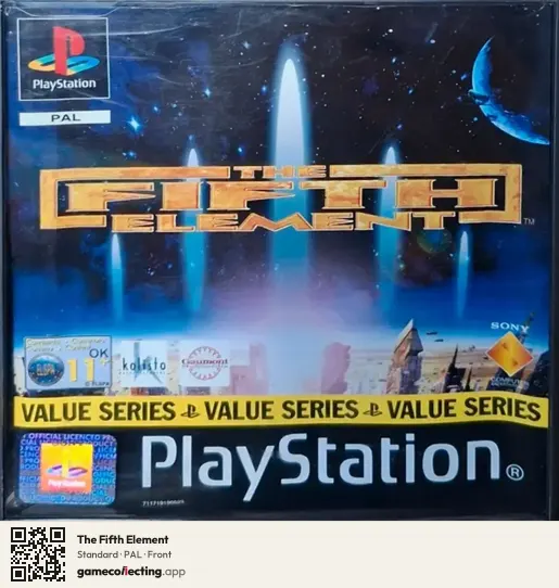 The Fifth Element PlayStation, PAL box front