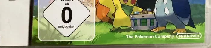 Pokémon Mystery Dungeon: Explorers of Sky, the USK square on its front
