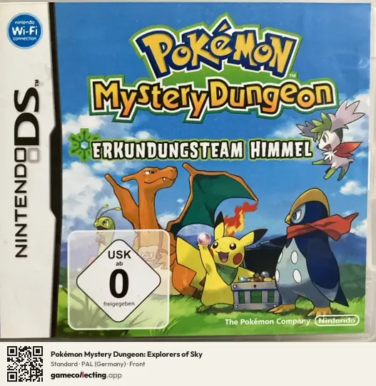 Pokémon Mystery Dungeon: Explorers of Sky Nintendo DS, Germany box front