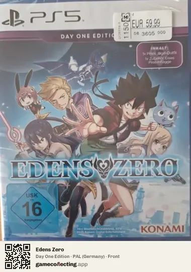 Edens Zero PlayStation 5, Germany box front