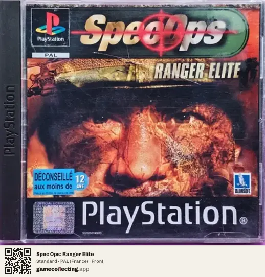 Spec Ops: Ranger Elite PlayStation, France box front