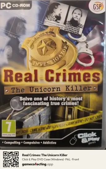 Real Crimes: The Unicorn Killer Computer, PAL box front