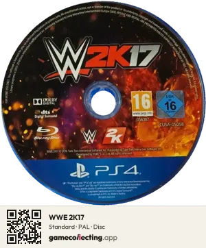 WWE 2K17 PlayStation 4, PAL disc