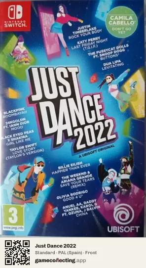 Just Dance 2022 Nintendo Switch, Spain box front