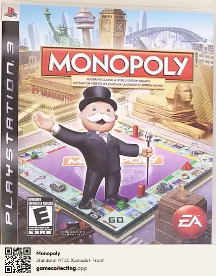 Monopoly PlayStation 3, Canada box front