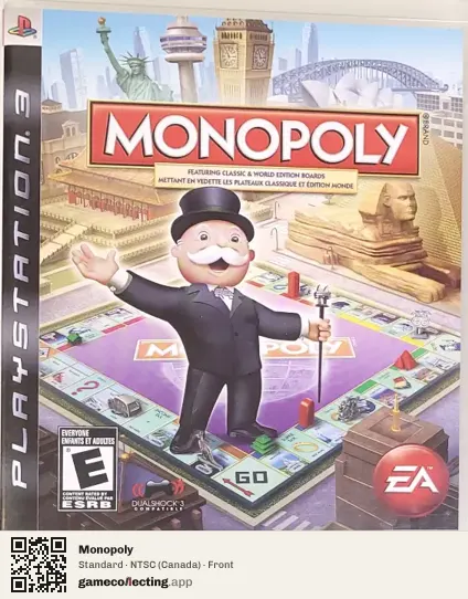 Monopoly PlayStation 3, Canada box front
