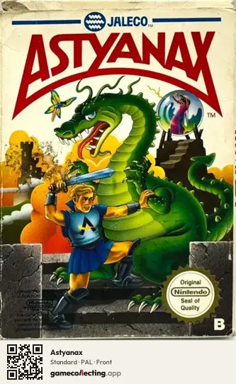 Astyanax Nintendo Entertainment System, PAL box front