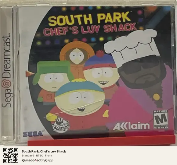 South Park: Chef's Luv Shack Sega Dreamcast, NTSC box front