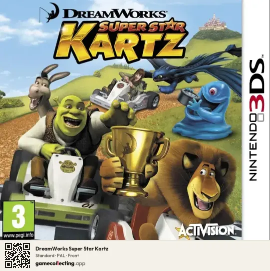 DreamWorks Super Star Kartz Nintendo 3DS, PAL box front