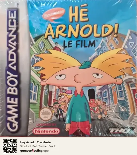 Hey Arnold! The Movie Game Boy Advance, France box front