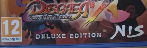 Disgaea 7: Vows of the Virtueless, the PEGI square on its front