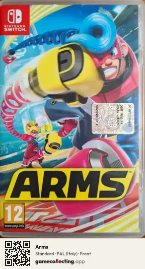 Arms Nintendo Switch, Italy box front