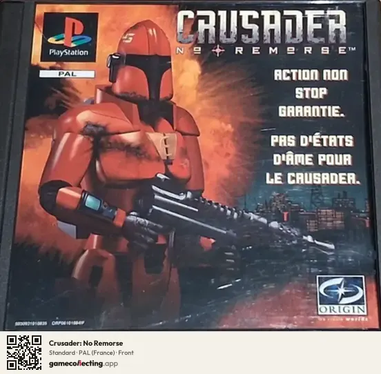 Crusader: No Remorse PlayStation, France box front