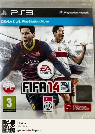 FIFA 14 PlayStation 3, PAL box front