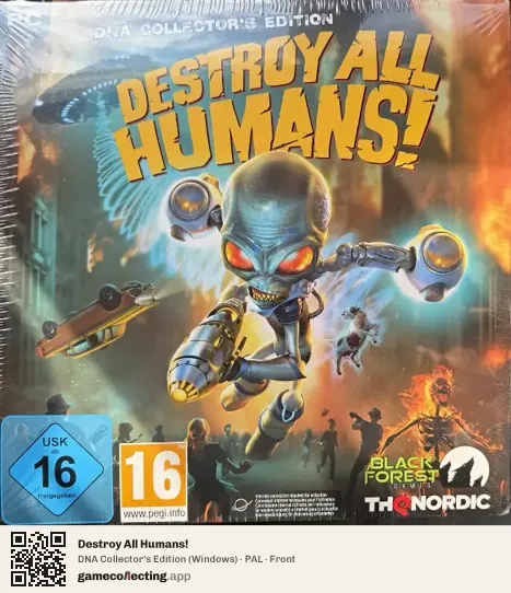 Destroy All Humans! Computer, PAL box front