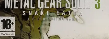 Metal Gear Solid 3: Snake Eater, the PEGI square on its front