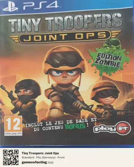 Tiny Troopers: Joint Ops PlayStation 4, Germany box front