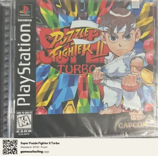 Super Puzzle Fighter II Turbo PlayStation, NTSC box front