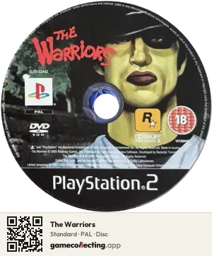 The Warriors PlayStation 2, PAL disc