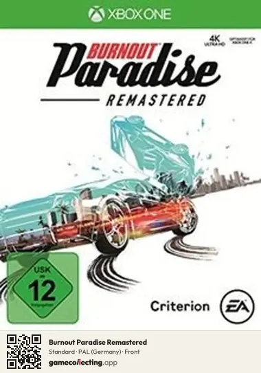 Burnout Paradise Remastered Xbox One, Germany box front