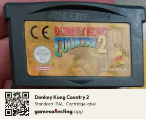 Donkey Kong Country 2 Game Boy Advance, PAL cartridge label