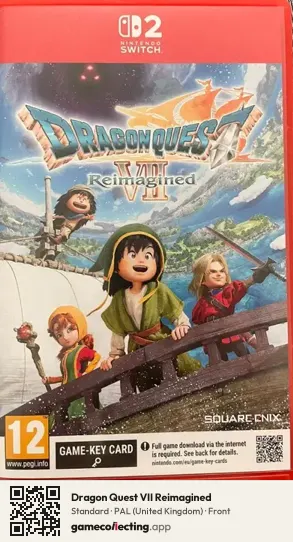 Dragon Quest VII Reimagined Nintendo Switch 2, United Kingdom box front