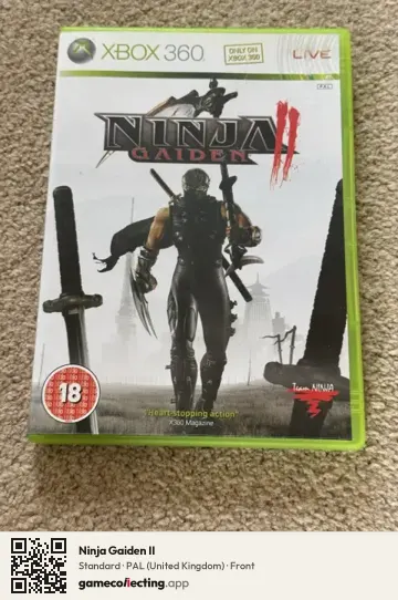 Ninja Gaiden II Xbox 360, United Kingdom box front