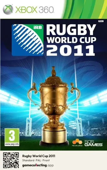 Rugby World Cup 2011 Xbox 360, PAL box front
