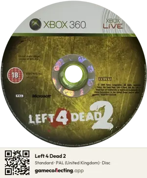 Left 4 Dead 2 Xbox 360, PAL disc