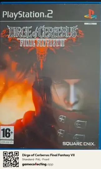 Dirge of Cerberus: Final Fantasy VII PlayStation 2, PAL box front