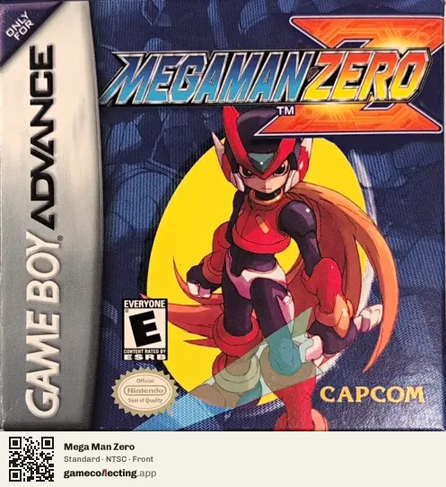 Mega Man Zero Game Boy Advance, NTSC box front
