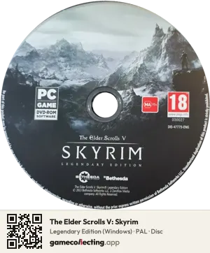 The Elder Scrolls V: Skyrim Computer, PAL disc