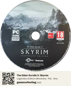 The Elder Scrolls V: Skyrim Computer, PAL disc