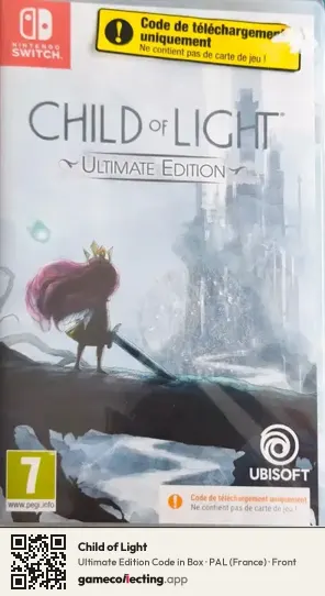 Child of Light Nintendo Switch, France box front