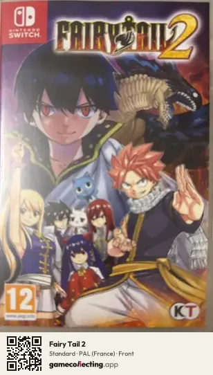 Fairy Tail 2 Nintendo Switch, France box front