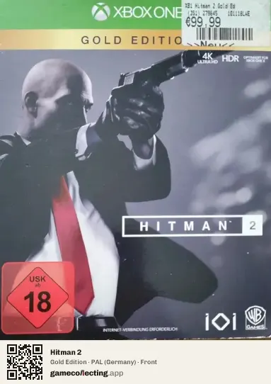 Hitman 2 Xbox One, Germany box front