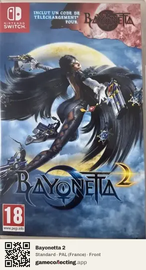 Bayonetta 2 Nintendo Switch, France box front