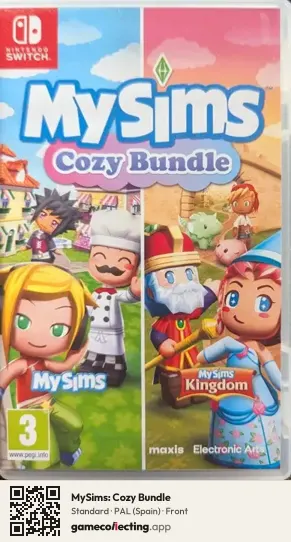 MySims: Cozy Bundle Nintendo Switch, Spain box front