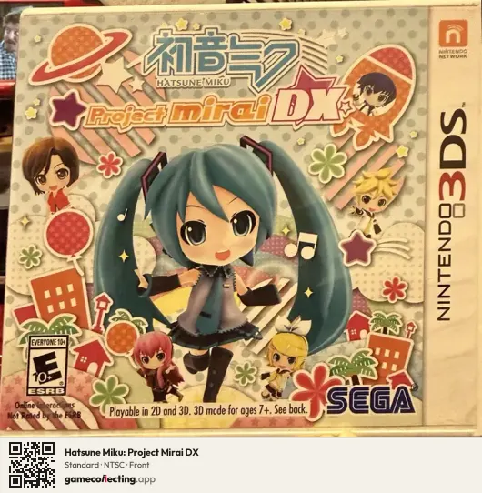 Hatsune Miku: Project Mirai DX Nintendo 3DS, NTSC box front