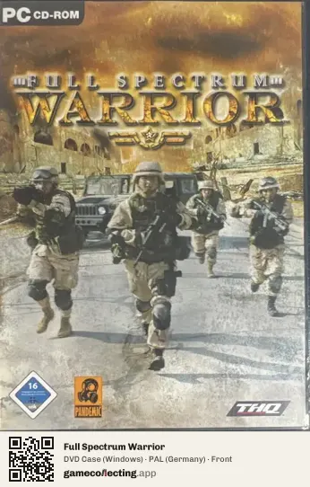 Full Spectrum Warrior Computer, Germany box front