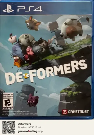 Deformers PlayStation 4, NTSC box front