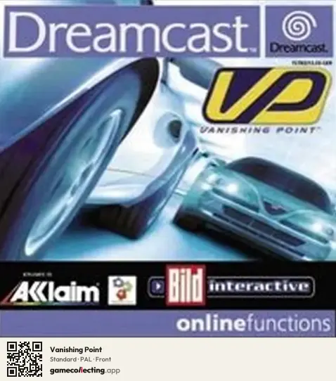 Vanishing Point Sega Dreamcast, PAL box front