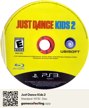 Just Dance Kids 2 PlayStation 3, NTSC disc
