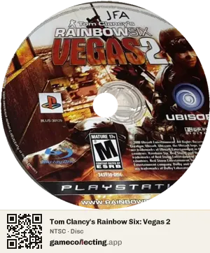 Tom Clancy's Rainbow Six: Vegas 2 PlayStation 3, NTSC disc