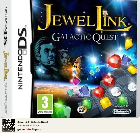 Jewel Link: Galactic Quest Nintendo DS, PAL box front