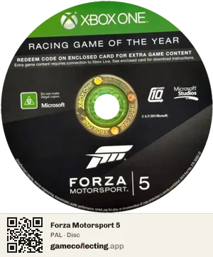 Forza Motorsport 5 Xbox One, PAL disc