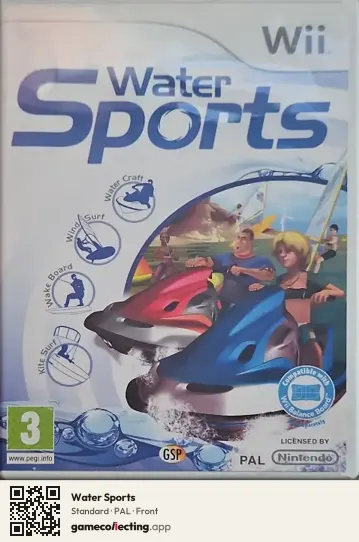 Water Sports Nintendo Wii, PAL box front